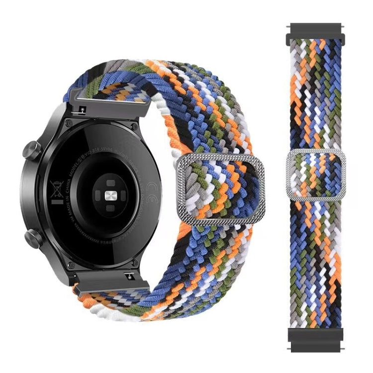 Cinturino di ricambio elastico intrecciato in nylon regolabile, For Huawei Watch 3 / 3 Pro