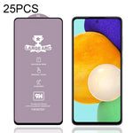 25 PZ 9H HD Large Arc High Allumina Pellicola in vetro temperato a schermo intero, For Samsung Galaxy A52 4G (25 PCS)