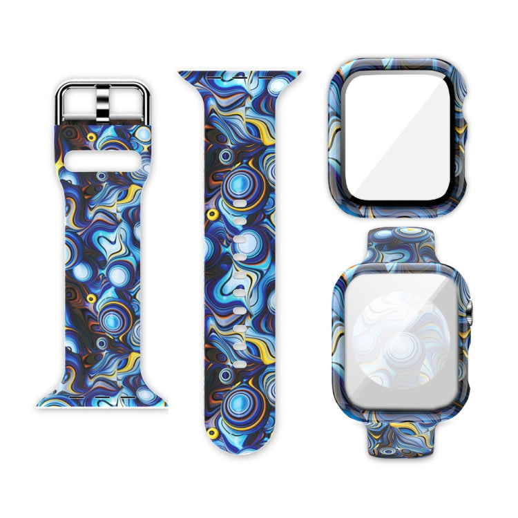 Cinturino per orologio di ricambio integrato con stampa in silicone, For Apple Watch Series 6 / 5 / 4 / Watch SE 40mm