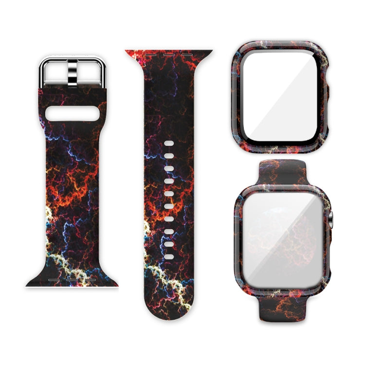 Cinturino per orologio di ricambio integrato con stampa in silicone, For Apple Watch Series 6 / 5 / 4 / Watch SE 40mm