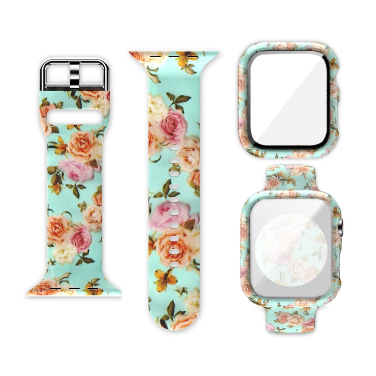 Cinturino per orologio di ricambio integrato con stampa in silicone, For Apple Watch Series 3 & 2 & 1 42mm