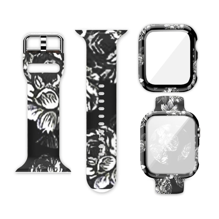 Cinturino per orologio di ricambio integrato con stampa in silicone, For Apple Watch Series 3 & 2 & 1 42mm
