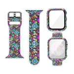 Cinturino per orologio di ricambio integrato con stampa in silicone, For Apple Watch Series 3 & 2 & 1 42mm
