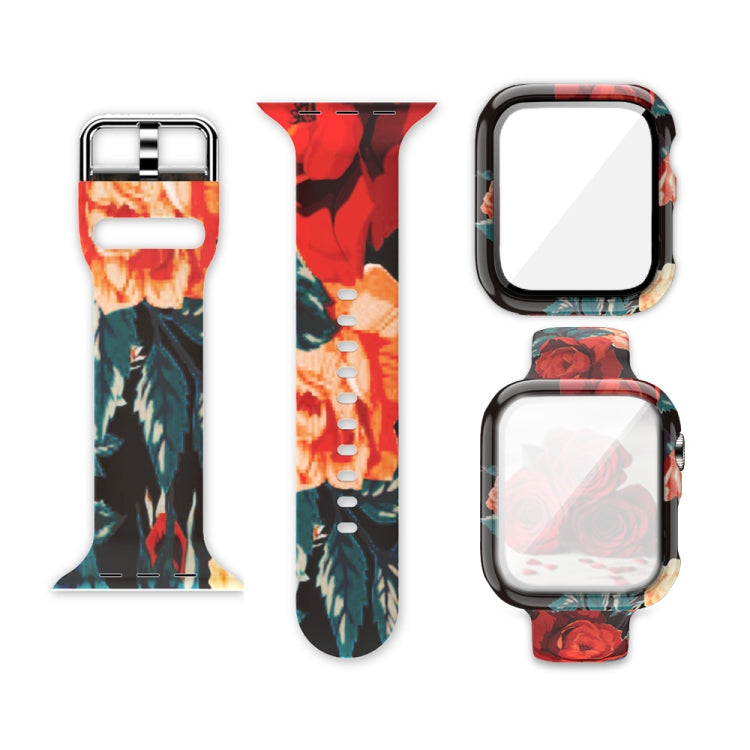Cinturino per orologio di ricambio integrato con stampa in silicone, For Apple Watch Series 3 & 2 & 1 42mm