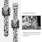 Cinturino per orologio di ricambio integrato con stampa in silicone, For Apple Watch Series 3 & 2 & 1 38mm