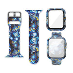 Cinturino per orologio di ricambio integrato con stampa in silicone, For Apple Watch Series 3 & 2 & 1 38mm
