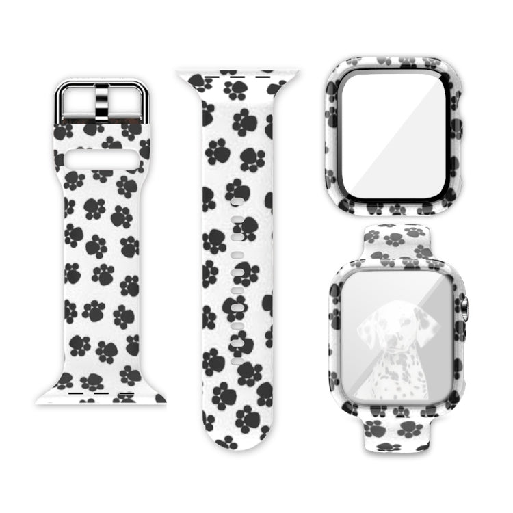 Cinturino per orologio di ricambio integrato con stampa in silicone, For Apple Watch Series 3 & 2 & 1 38mm