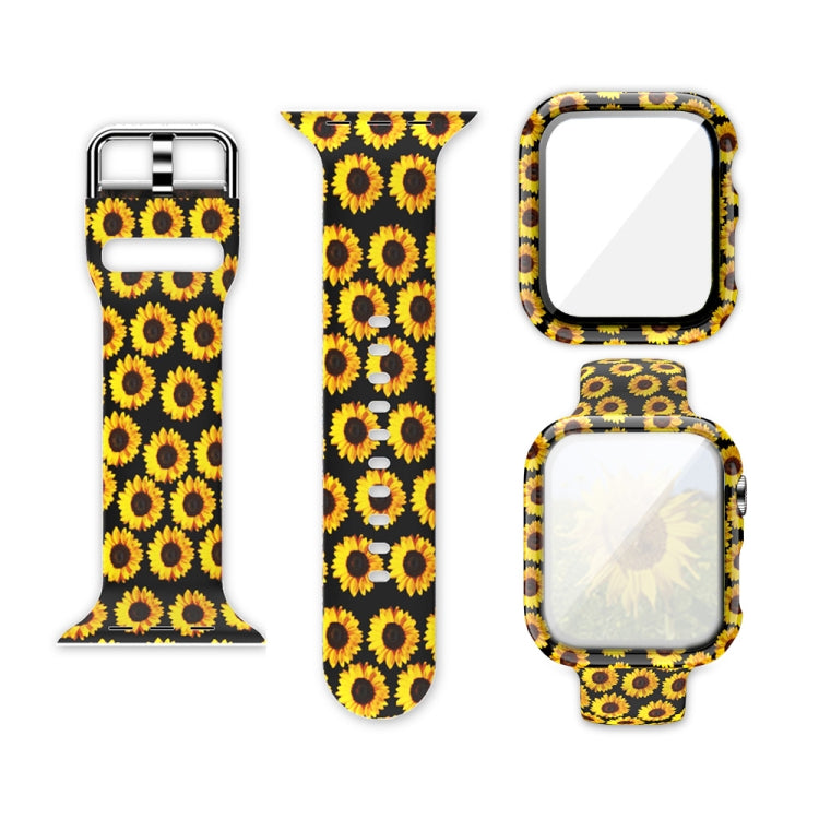 Cinturino per orologio di ricambio integrato con stampa in silicone, For Apple Watch Series 3 & 2 & 1 38mm