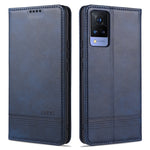 Custodia portafoglio in pelle con slot carte per Vivo V21 4G