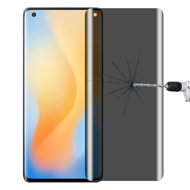 0,3 mm 9H Durezza superficiale 3D Superficie curva Privacy Glass Film, For vivo X50 Pro (1 PCS), For OnePlus 8 Pro (1 PCS), For Meizu 18 Pro / 18s Pro (1 PCS), For Xiaomi Mi 11 (1 PCS), For OPPO Reno5 Pro 5G (1 PCS), For OnePlus 9 Pro (1 PCS)          ...