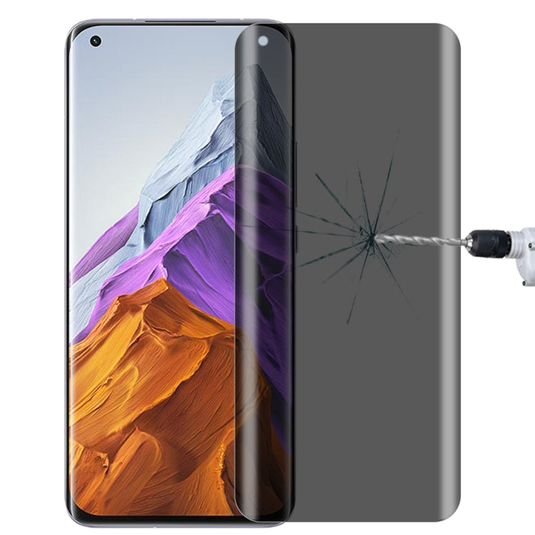 0,3 mm 9H Durezza superficiale 3D Superficie curva Privacy Glass Film, For vivo X50 Pro (1 PCS), For OnePlus 8 Pro (1 PCS), For Meizu 18 Pro / 18s Pro (1 PCS), For Xiaomi Mi 11 (1 PCS), For OPPO Reno5 Pro 5G (1 PCS), For OnePlus 9 Pro (1 PCS)          ...