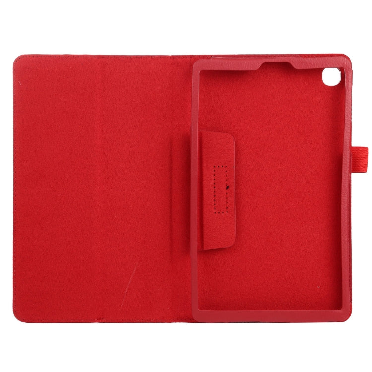 Custodia in pelle flip orizzontale tinta unita con texture Litchi con supporto e slot per penna, For Samsung Galaxy Tab A7 Lite T220 / T225