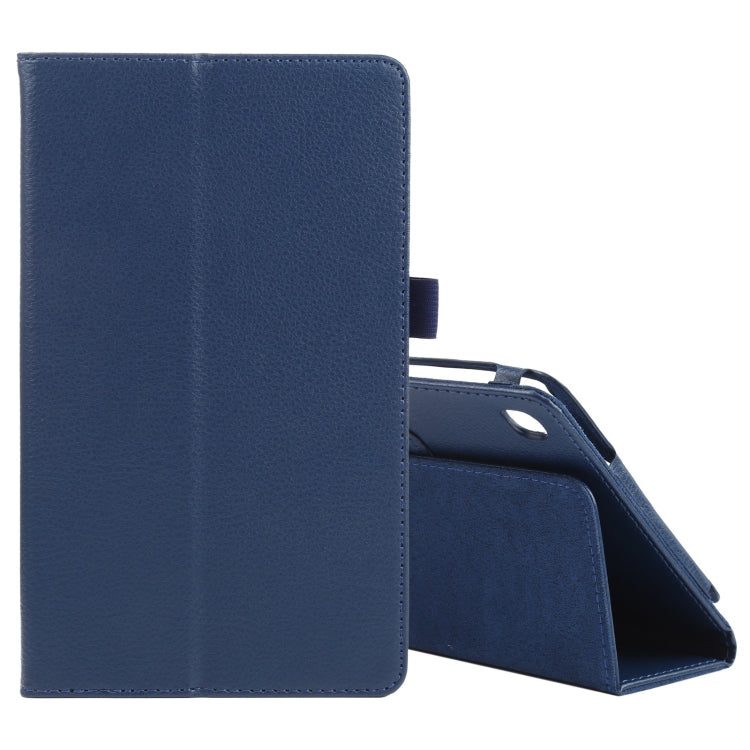 Custodia in pelle flip orizzontale tinta unita con texture Litchi con supporto e slot per penna, For Samsung Galaxy Tab A7 Lite T220 / T225