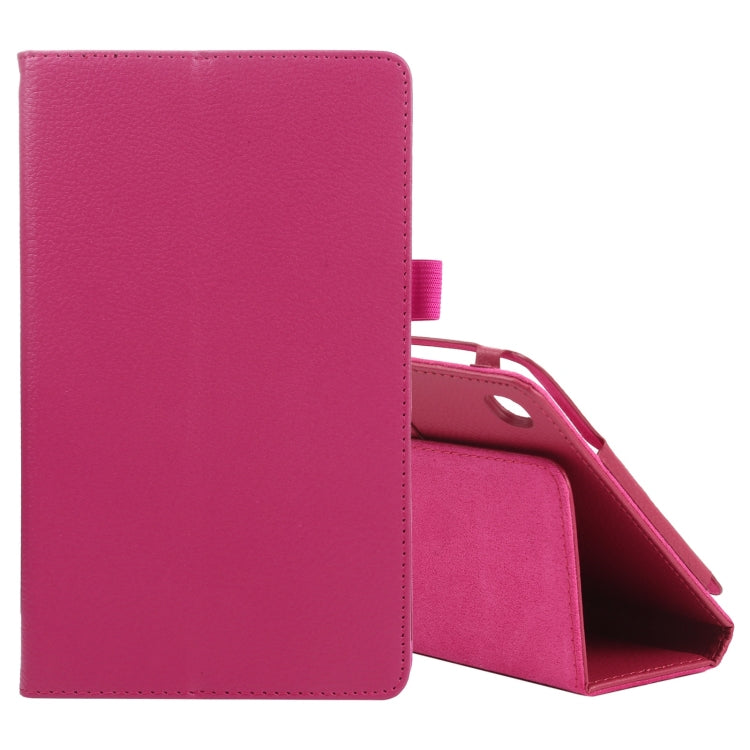 Custodia in pelle flip orizzontale tinta unita con texture Litchi con supporto e slot per penna, For Samsung Galaxy Tab A7 Lite T220 / T225