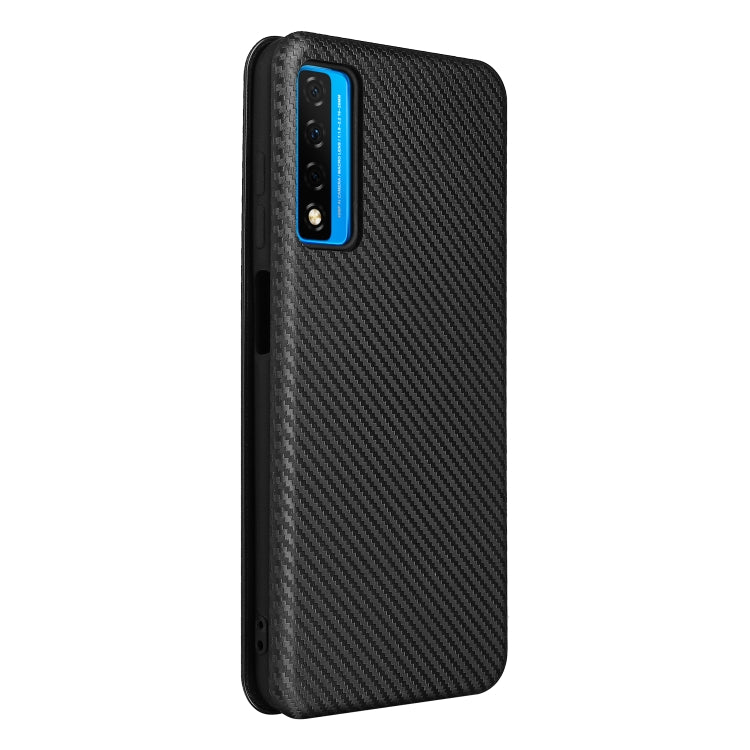Struttura in fibra di carbonio Flip orizzontale magnetico Custodia in pelle TPU + PC + PU con slot per schede, For TCL 20S, For Asus Zenfone 8 / ZS590KS (8 Mini)