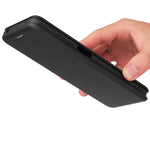 Struttura in fibra di carbonio Flip orizzontale magnetico Custodia in pelle TPU + PC + PU con slot per schede, For TCL 20S, For Asus Zenfone 8 / ZS590KS (8 Mini)
