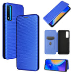 Struttura in fibra di carbonio Flip orizzontale magnetico Custodia in pelle TPU + PC + PU con slot per schede, For TCL 20S, For Asus Zenfone 8 / ZS590KS (8 Mini)