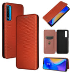 Struttura in fibra di carbonio Flip orizzontale magnetico Custodia in pelle TPU + PC + PU con slot per schede, For TCL 20S, For Asus Zenfone 8 / ZS590KS (8 Mini)