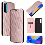 Struttura in fibra di carbonio Flip orizzontale magnetico Custodia in pelle TPU + PC + PU con slot per schede, For TCL 20S, For Asus Zenfone 8 / ZS590KS (8 Mini)