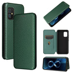 Struttura in fibra di carbonio Flip orizzontale magnetico Custodia in pelle TPU + PC + PU con slot per schede, For TCL 20S, For Asus Zenfone 8 / ZS590KS (8 Mini)