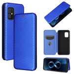 Struttura in fibra di carbonio Flip orizzontale magnetico Custodia in pelle TPU + PC + PU con slot per schede, For TCL 20S, For Asus Zenfone 8 / ZS590KS (8 Mini)