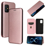 Struttura in fibra di carbonio Flip orizzontale magnetico Custodia in pelle TPU + PC + PU con slot per schede, For TCL 20S, For Asus Zenfone 8 / ZS590KS (8 Mini)