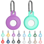 Custodia silicone antiurto con moschettone per AirTag