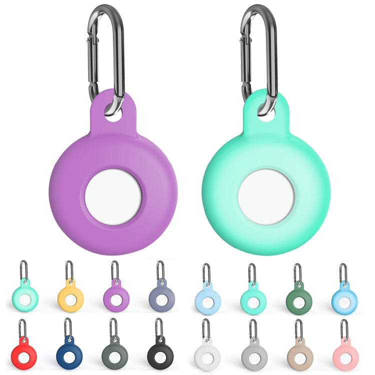 Custodia silicone antiurto con moschettone per AirTag