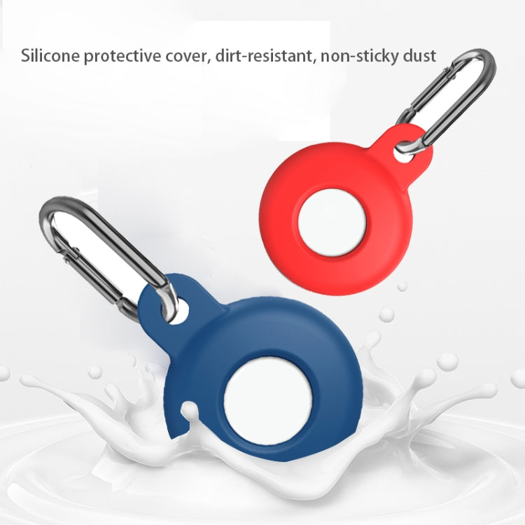 Custodia silicone antiurto con moschettone per AirTag