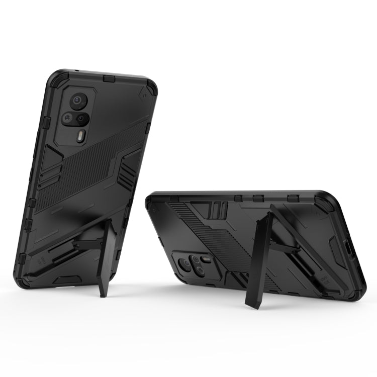 Punk Armor 2 in 1 PC + custodia antiurto in TPU con supporto invisibile, For vivo S9e, For Samsung Galaxy F52 5G