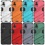 Punk Armor 2 in 1 PC + custodia antiurto in TPU con supporto invisibile, For vivo S9e, For Samsung Galaxy F52 5G