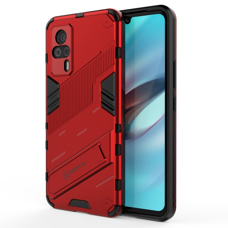 Punk Armor 2 in 1 PC + custodia antiurto in TPU con supporto invisibile, For vivo S9e, For Samsung Galaxy F52 5G
