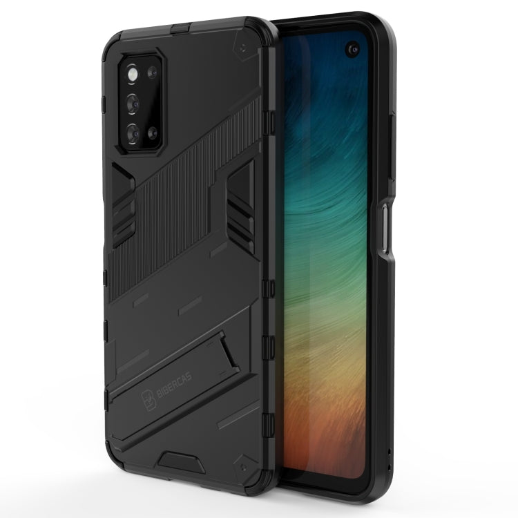 Punk Armor 2 in 1 PC + custodia antiurto in TPU con supporto invisibile, For vivo S9e, For Samsung Galaxy F52 5G