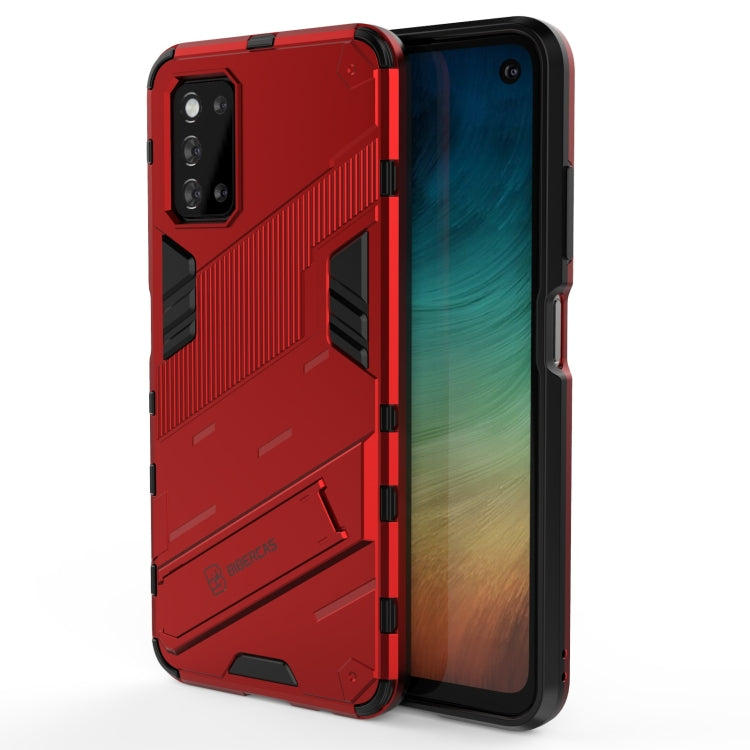 Punk Armor 2 in 1 PC + custodia antiurto in TPU con supporto invisibile, For vivo S9e, For Samsung Galaxy F52 5G