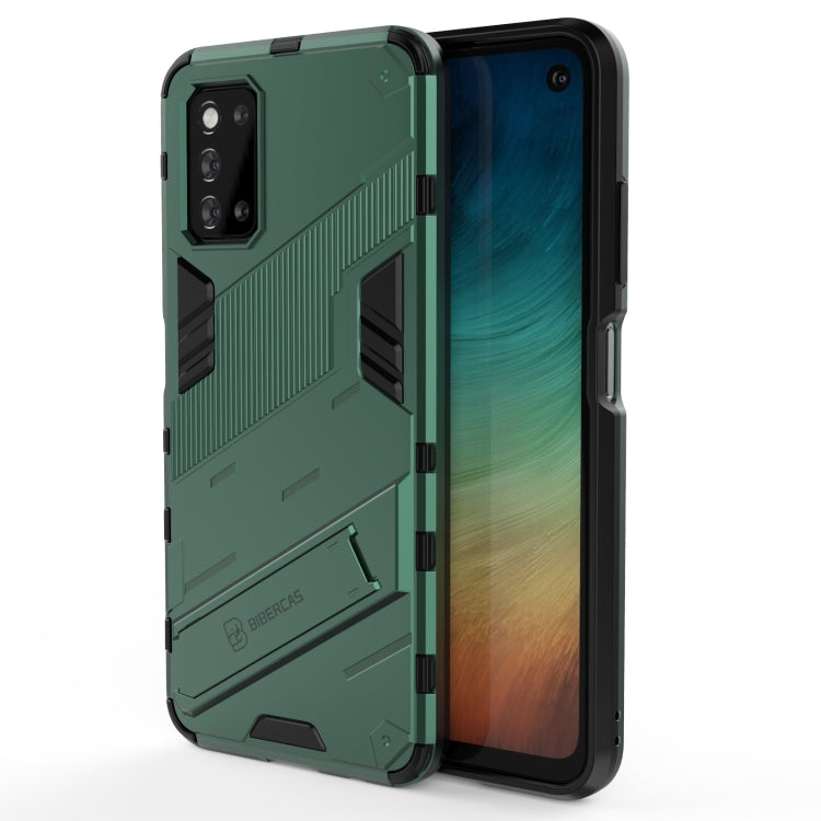 Punk Armor 2 in 1 PC + custodia antiurto in TPU con supporto invisibile, For vivo S9e, For Samsung Galaxy F52 5G