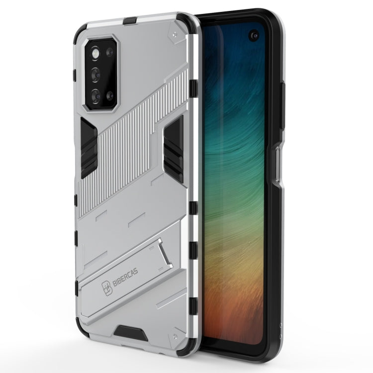 Punk Armor 2 in 1 PC + custodia antiurto in TPU con supporto invisibile, For vivo S9e, For Samsung Galaxy F52 5G