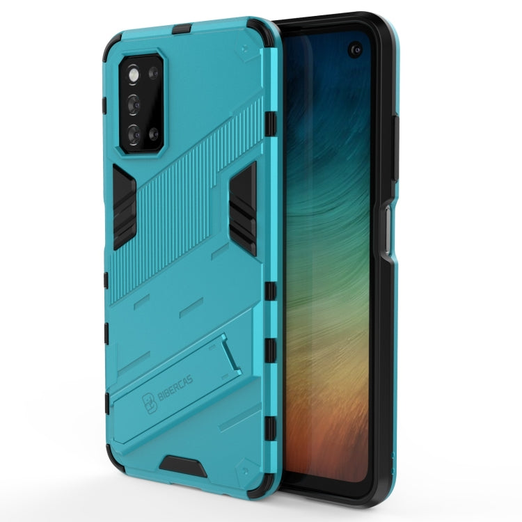 Punk Armor 2 in 1 PC + custodia antiurto in TPU con supporto invisibile, For vivo S9e, For Samsung Galaxy F52 5G