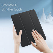 DUX DUCIS TOBY Series Custodia a ribalta orizzontale antiurto in pelle PU + PC + TPU con supporto e slot per penna e funzione Sleep / Wake-up, For iPad Pro 11 2022 / 2021 / 2020, For iPad Pro 12.9 2022 / 2021 / 2020