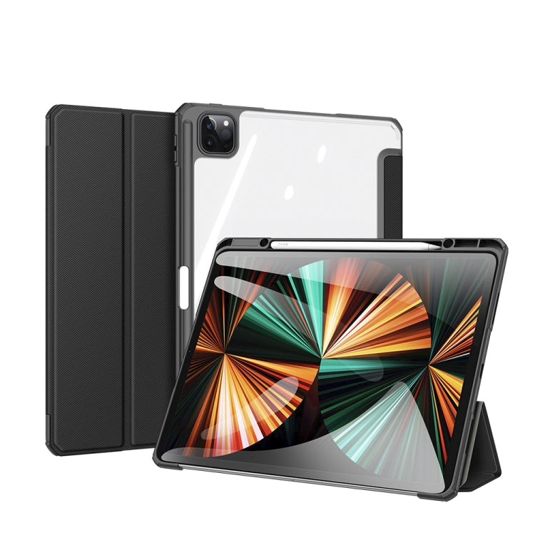 DUX DUCIS TOBY Series Custodia a ribalta orizzontale antiurto in pelle PU + PC + TPU con supporto e slot per penna e funzione Sleep / Wake-up, For iPad Pro 11 2022 / 2021 / 2020, For iPad Pro 12.9 2022 / 2021 / 2020
