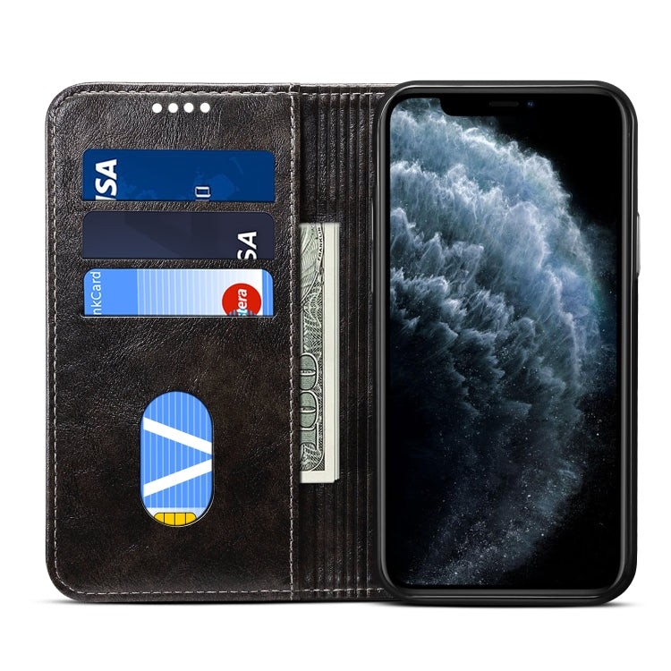 Custodia portafoglio in pelle per iPhone 11 e XS