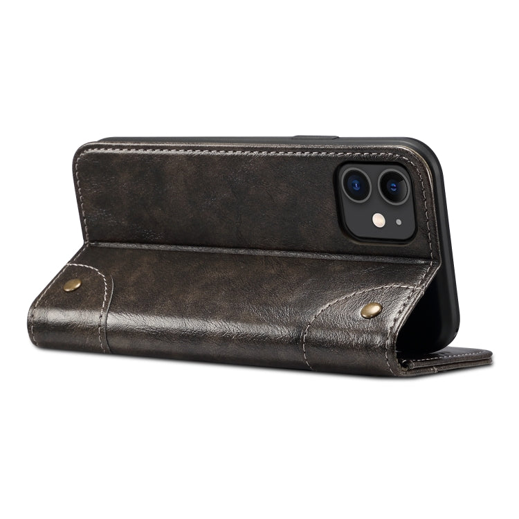 Custodia portafoglio in pelle per iPhone 11 e XS