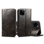 Custodia portafoglio in pelle per iPhone 11 e XS