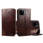 Custodia portafoglio in pelle per iPhone 11 e XS