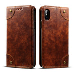 Custodia portafoglio in pelle per iPhone 11 e XS