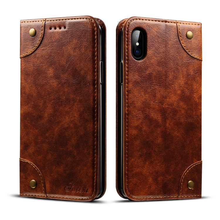 Custodia portafoglio in pelle per iPhone 11 e XS