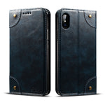 Custodia portafoglio in pelle per iPhone 11 e XS