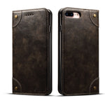 Custodia portafoglio in pelle per iPhone 11 e XS