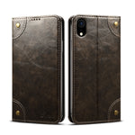 Custodia portafoglio in pelle orizzontale per iPhone
