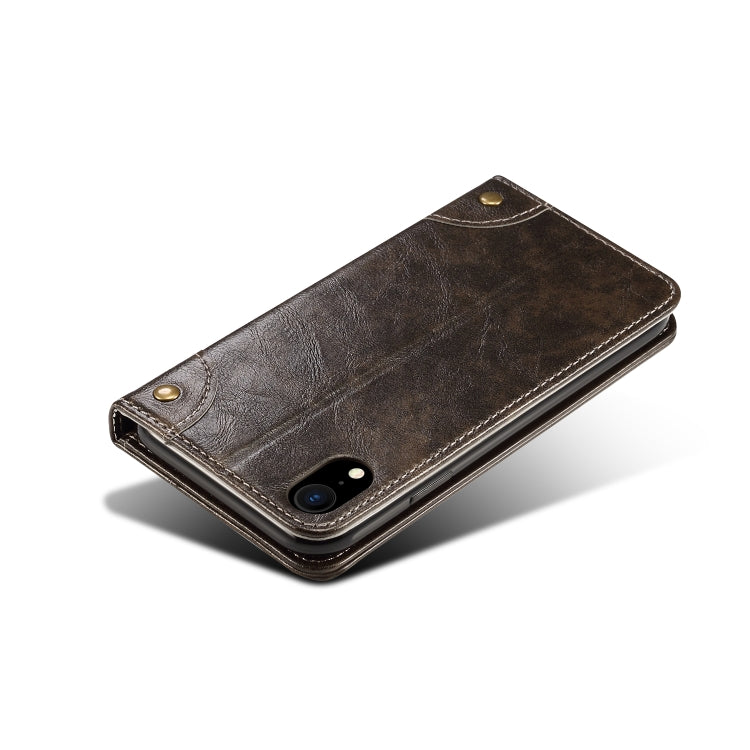 Custodia portafoglio in pelle orizzontale per iPhone