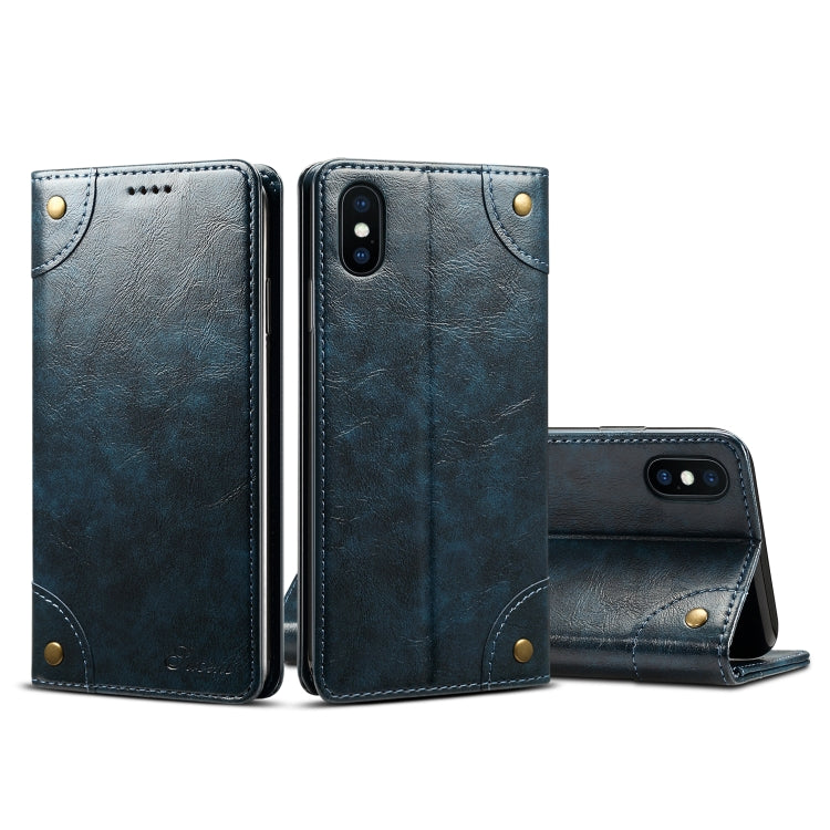 Custodia portafoglio in pelle orizzontale per iPhone